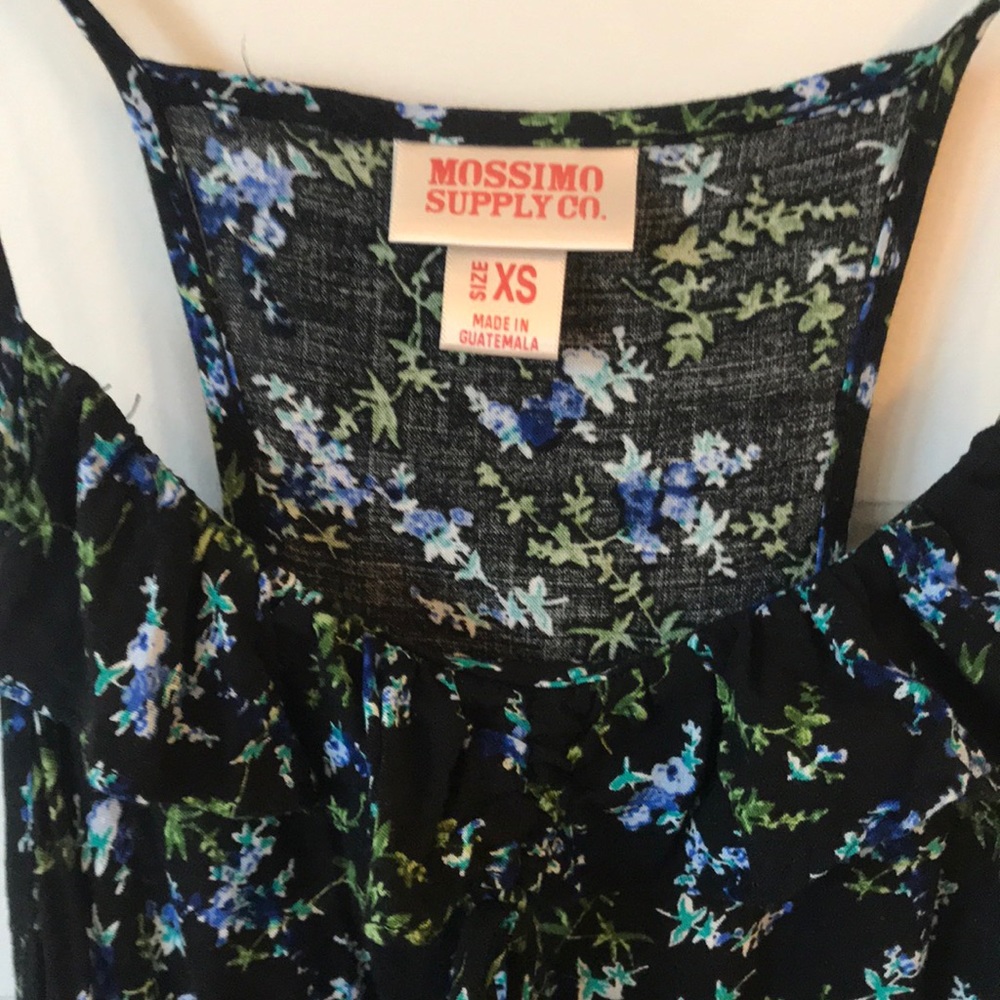 Black Floral Mini Dress - Picture 3 of 6